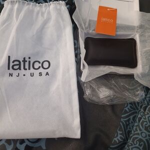 Latico leather paper weight and stress reliever bean bag